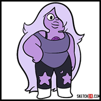 How to draw Amethyst | Steven Universe