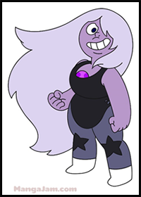 How to Draw Amethyst from Steven Universe