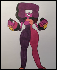 How to Draw Garnet from Steven Universe Step by Step Drawing Lesson