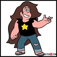 How to draw young Greg Universe