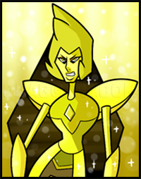 Drawing Yellow Diamond from Steven Universe