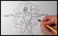How to Draw Rainbow Quartz (Steven Universe) Step by Step