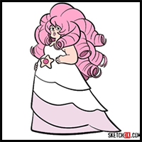 How to draw Rose Quartz | Steven Universe