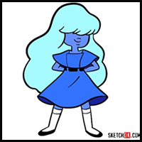 How to draw Sapphire | Steven Universe