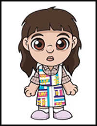 How to Draw Eleven | Stranger Things Season 4 (Step by Step)