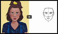 How-To Draw Eleven from Stranger Things