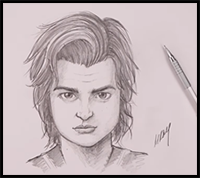 How to Draw Steve Harrington | Stranger Things
