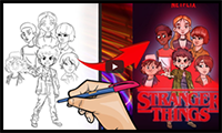 How l Draw Characters Design from Netflix's Stranger Things