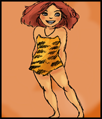 How to Draw Eep Crood from The Croods