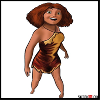 How to draw Eep Crood