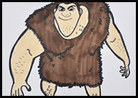 How to Draw Grug from the CROODS 2