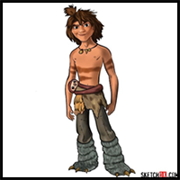 How to draw Guy from The Croods