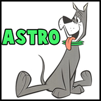 How to draw Astro from The Jetsons with easy step by step drawing tutorial