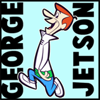 How to draw George Jetson from The Jetsons with easy step by step drawing tutorial