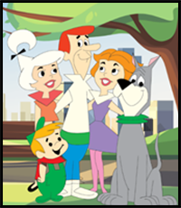 How to Draw George Jetson and The Jetson Family