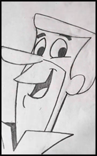 How to Draw George Jetson from The Jetsons Series