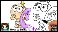 How to Draw Baby Lily | The Loud House