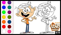 How to Draw and Color The Loud House Characters Lincoln Loud