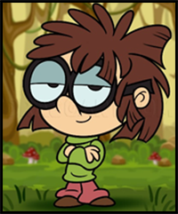 Draw Lisa Loud from The Loud House