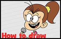 How to Draw The Loud House Characters Luan Loud