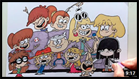 How to Draw The Loud House Family Together