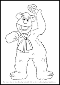 How to Draw Fozzie Bear from The Muppet Show