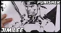 Jim Lee Drawing the Punisher