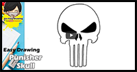 Easy Drawing Punisher Skull