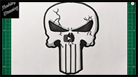 How to Draw Punisher Skull