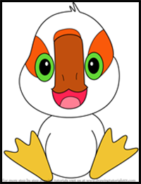 How to Draw Baby Brightbill from The Wild Robot