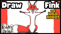 How to Draw Fink from The Wild Robot – Easy Step-by-Step!