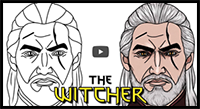 How to Draw THE WITCHER Geralt of Rivia