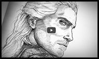 The Witcher Drawing Geralt 45 Minute Sketch Fan Art