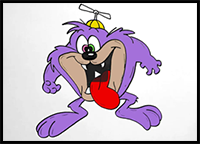 How to Draw DIZZY DEVIL | TINY TOON ADVENTURES