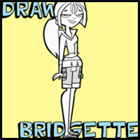 How to Draw Bridgette from Total Drama Island with Drawing Lesson for Kids
