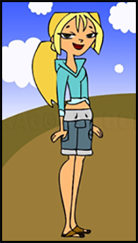 How to Draw Bridgette from Total Drama Action