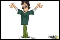 How to Draw Chris Mclean from Total Drama - Step 12