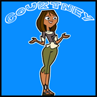 How to Draw Courtney from the Total Drama Series with Easy Step by Step Drawing Tutorial