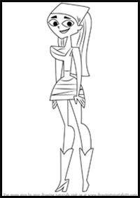 How to Draw Lindsay from Total Drama Island