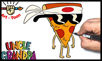 How to Draw Pizza Steve