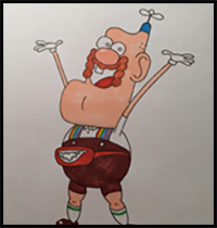 How to Draw Uncle Grandpa from Steven Universe 