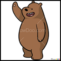 How to Draw Grizzly, We Bare Bears