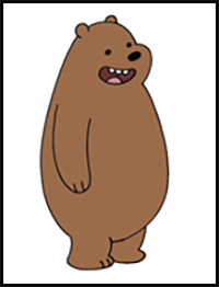 How to Draw Grizzly | We Bare Bears