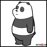 How to Draw Panda Bear | We Bare Bears