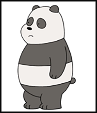 How to Draw Panda Bear | We Bare Bears