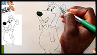 How to Draw Boo-Boo Bear