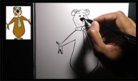 How to Draw Cartoon Characters Yogi Bear