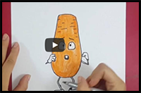 How to Draw Carrot from Sausage Party