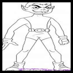 How to draw beast boy : Teen Titans Step by Step Drawing Lessons