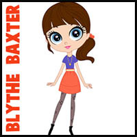 How to Draw Blythe Baxter from Littlest Pet Shop with Easy Steps Tutorial